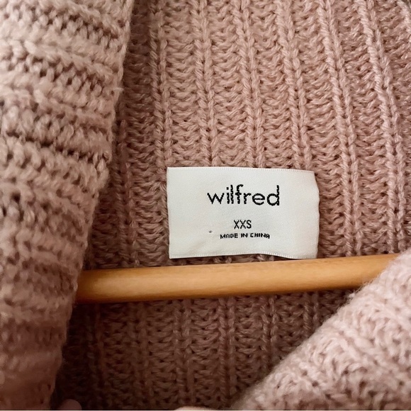 WILFRED | Montpellier Turtleneck Sweater Size XXS Pink - Picture 6 of 9
